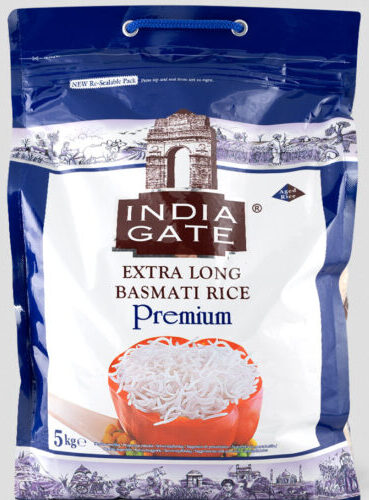 India Gate Extra Long Basmati Rice Premium - 5kg