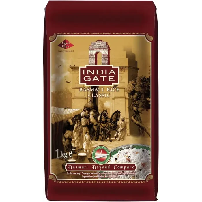 India Gate Classic Extra Long Basmati rice 1kg