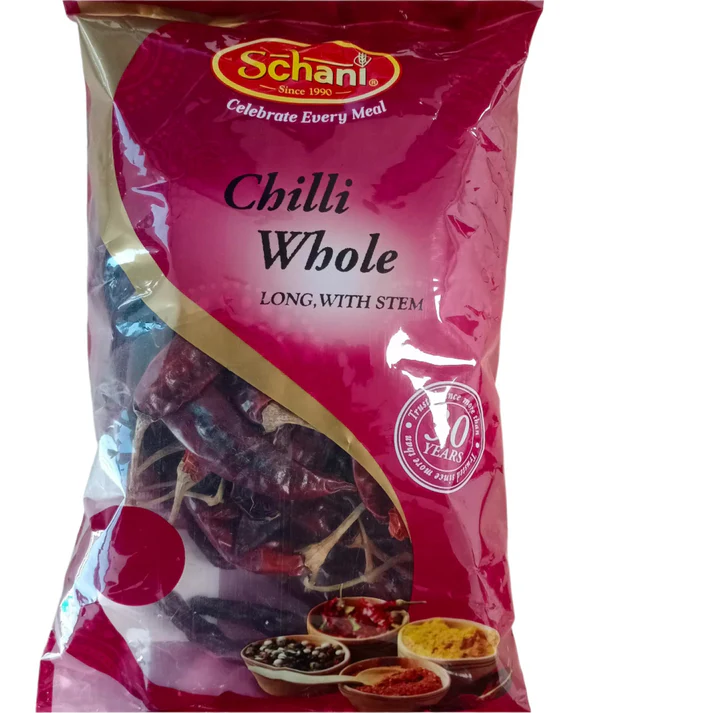 Schani Chilli Whole Long With Stem 200g