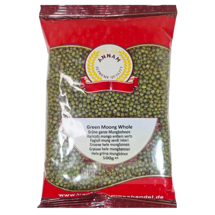 Annam Green Moong Whole - 500g
