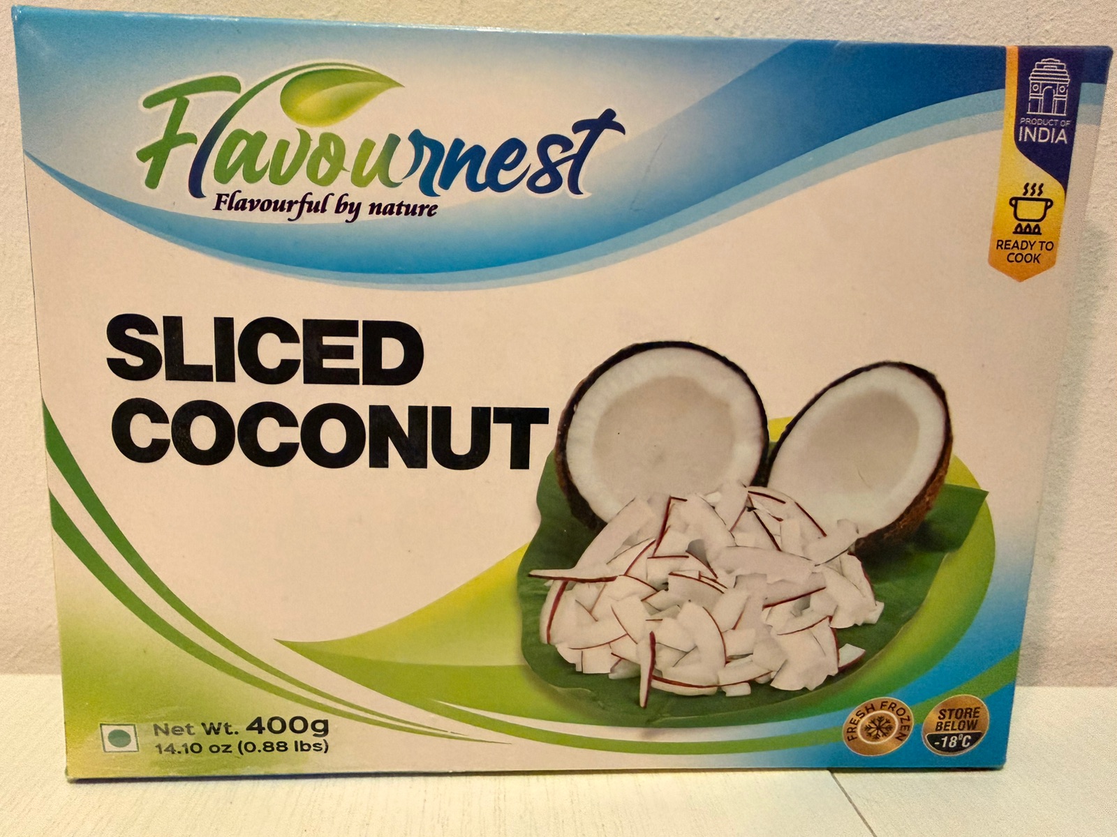 Flavournest Sliced Coconut(Frozen) - 400g