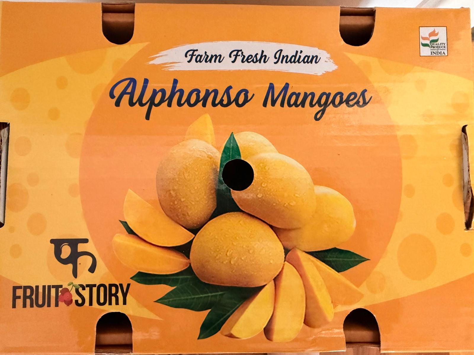Indian Alphonso Mangoes(6pcs -1.4kg to 1.6kg)