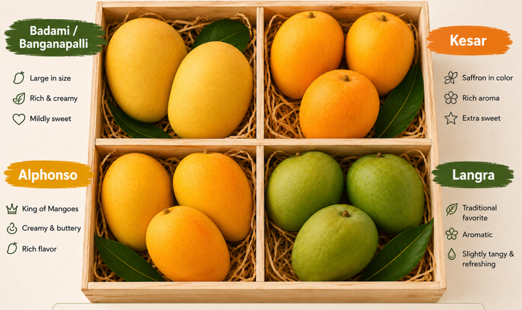 Assorted Mango box(11 pcs) -3.1kg